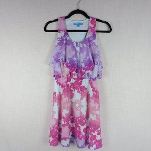 L'AMOUR pink floral dress-Size Small